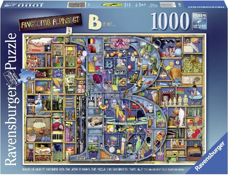 Competitive games Ravensburger Awesome Alphabet B 1000 Piece