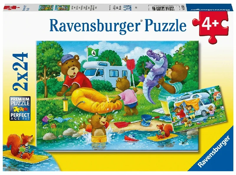 Fast-paced games Ravensburger Bear Family Camping Trip 2x24 Piece