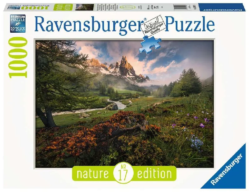 Age-appropriate puzzles Ravensburger Claree Valley French Alps 1000 Piece