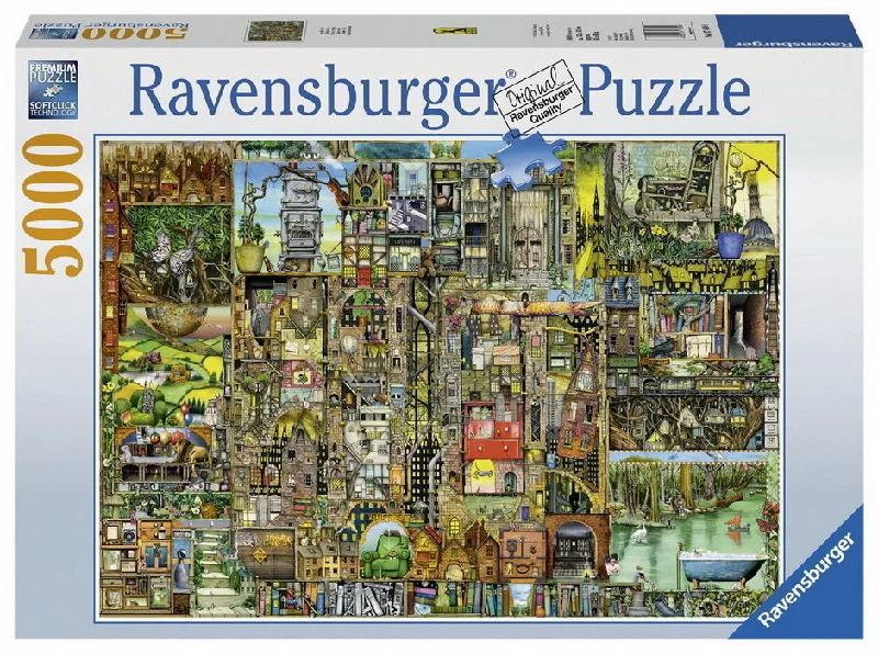 Addictive games Ravensburger Colin Thompson Bizarre Town 5000 Piece