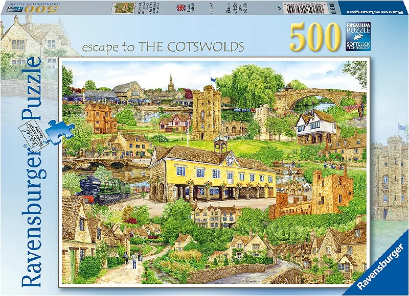 Entertaining games Ravensburger Escape To The Cotswolds 500 Piece