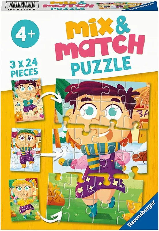 Intricate puzzles Ravensburger Fashion Mix 3x24 Piece