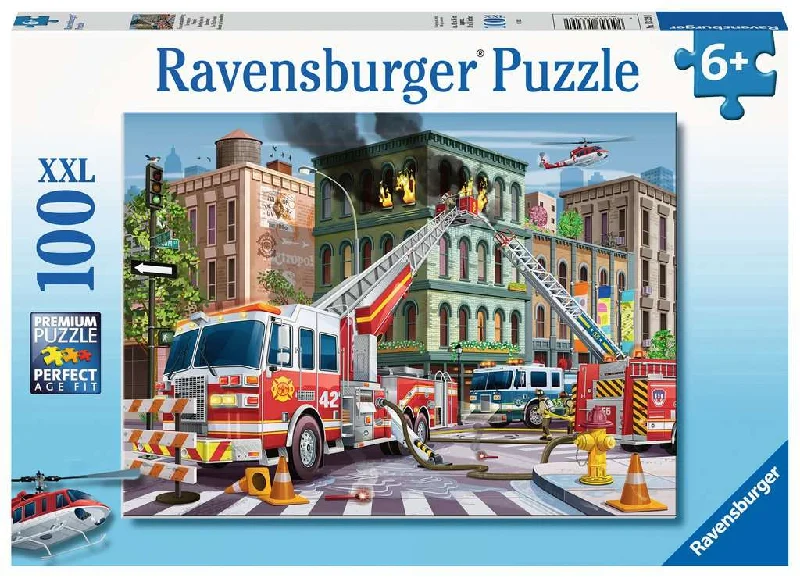 Age-appropriate puzzles Ravensburger Fire Truck Rescue 100 Piece