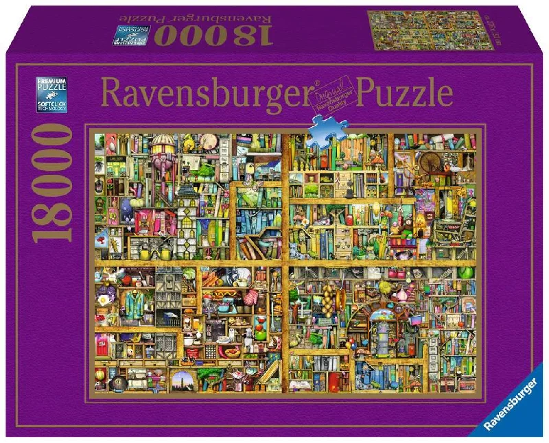 Intricate puzzles Ravensburger Magical Bookcase 18000 Piece