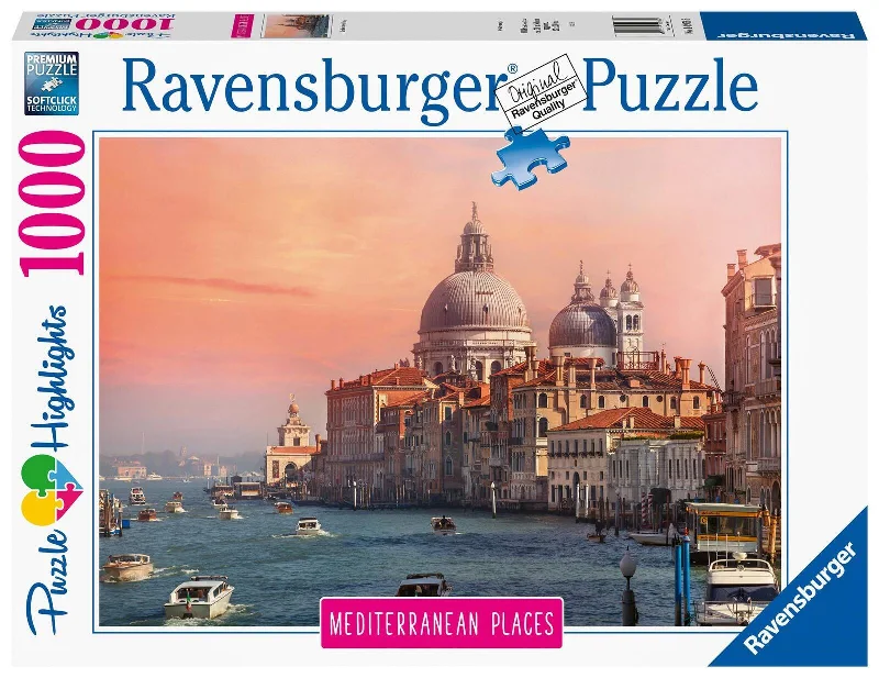 Challenging puzzles Ravensburger Mediterranean Italy 1000 Piece