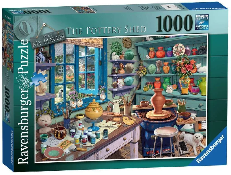 Thought-provoking puzzles Ravensburger My Haven No 1 The Craft Shed 1000 Piece