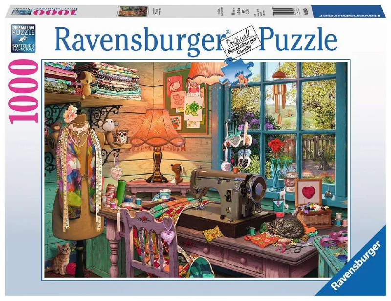 Strategic puzzles Ravensburger My Haven No 2 The Sewing Shed 1000 Piece