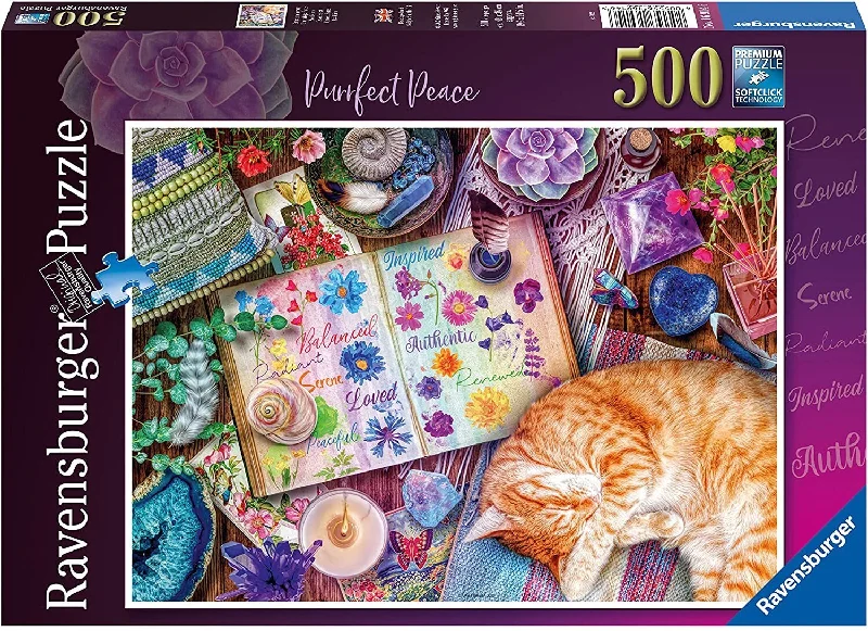 Educational games Ravensburger Purrfect Peace 500 Piece