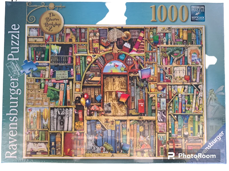Interactive games Ravensburger Puzzle 1000pc Bizarre Bookshop