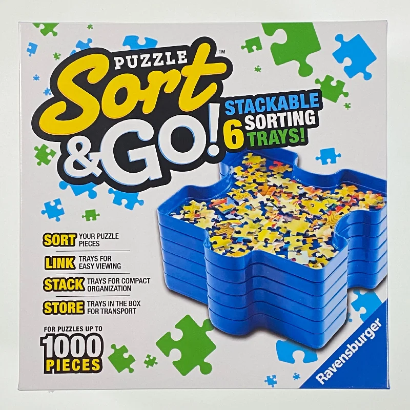 Thought-provoking puzzles Ravensburger Sort & Go Puzzle Trays