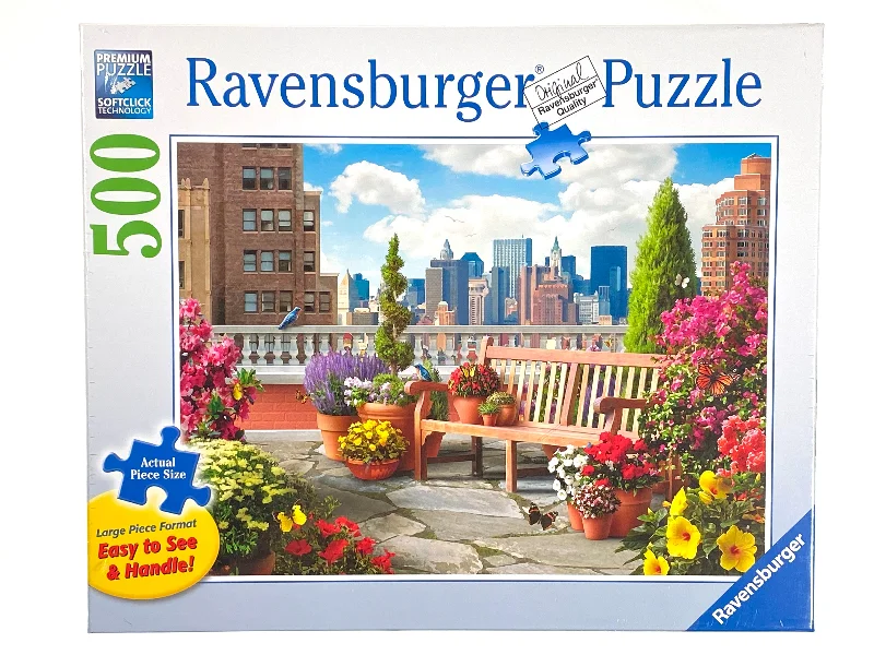 Competitive games Rooftop Garden 500 Piece Large Format Puzzle