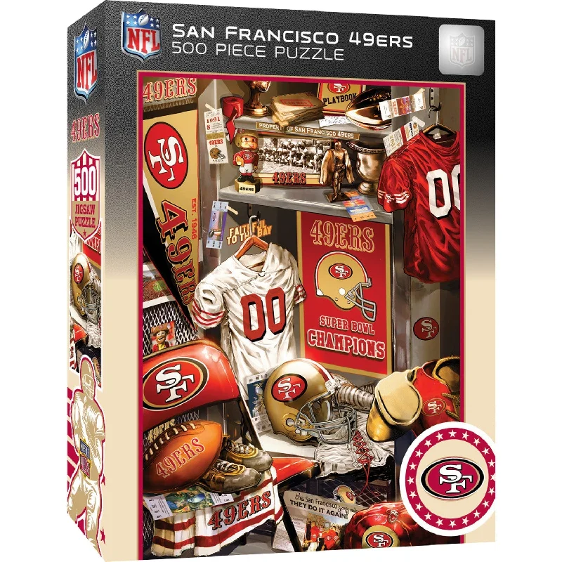 Competitive games San Francisco 49ers Locker Room 500 Piece NFL Puzzle