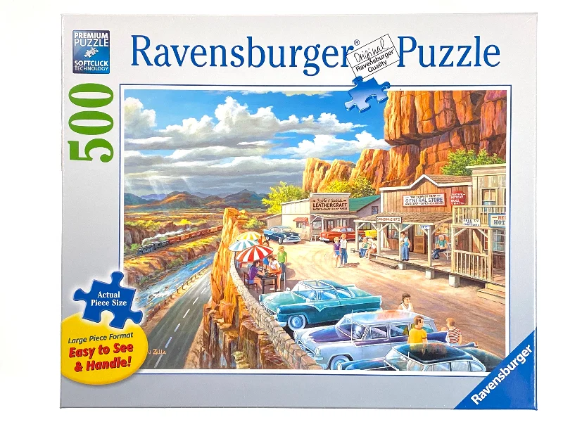 Challenging puzzles Scenic Overlook large format 500 piece puzzle