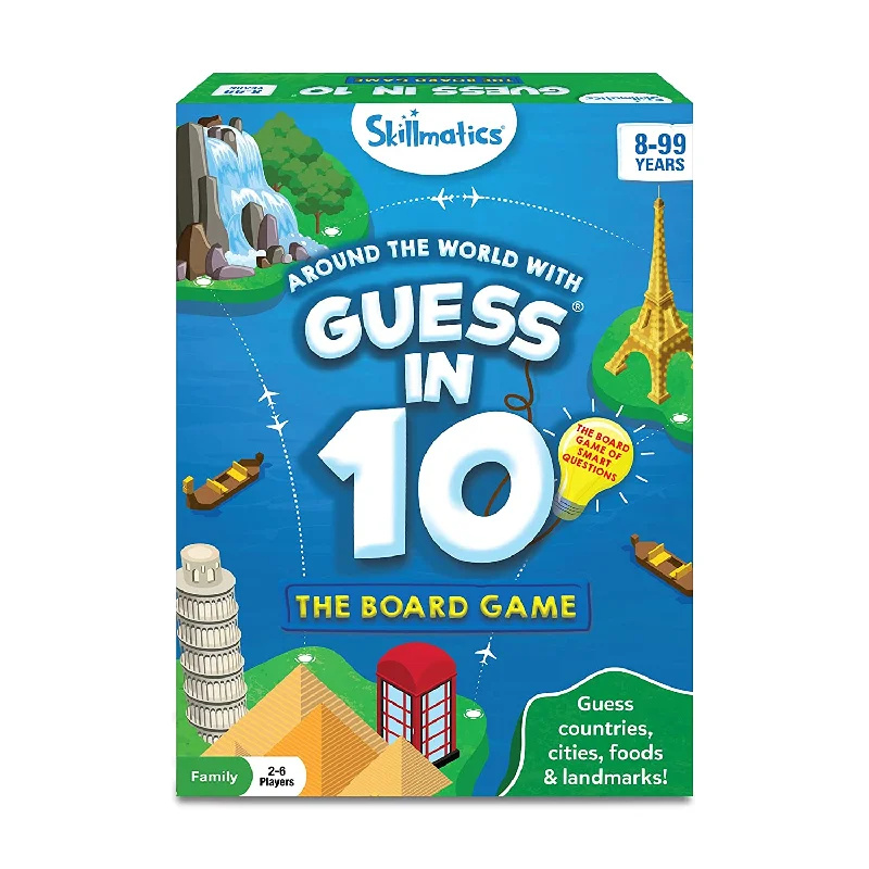 Challenging puzzles Skillmatics Guess In 10 Around The World Board Game