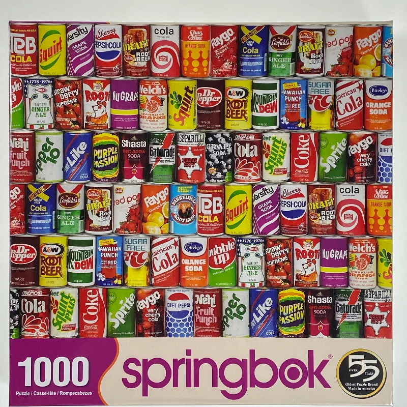 Age-appropriate puzzles Retro Refreshments 1000 Piece Puzzle