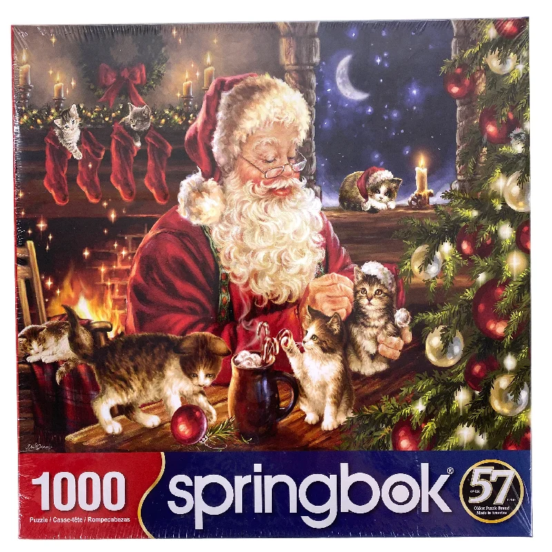 Logical puzzles Christmas Kittens 1000 Piece Puzzle