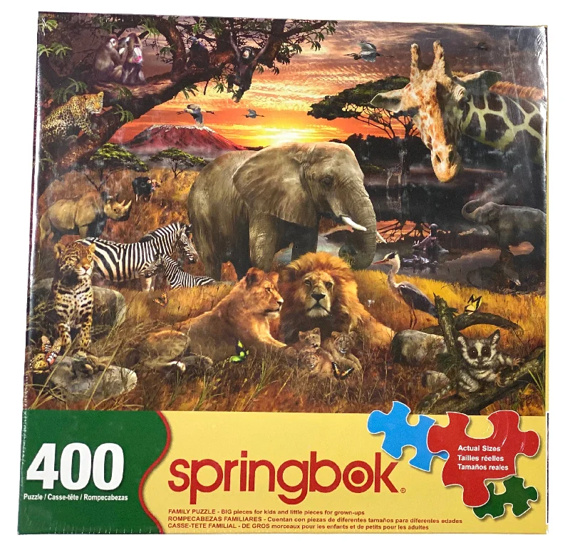 Strategic puzzles Wild Savanna 400 Piece Family Puzzle