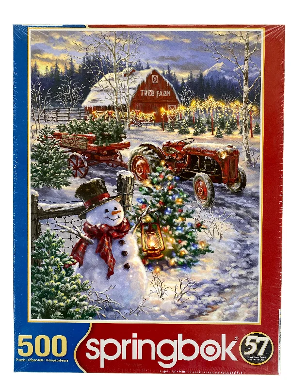 Logical puzzles Christmas Tree Farm 500 Piece Puzzle