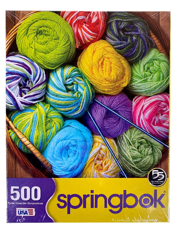 Addictive games Colorful Yarn 500 Piece Puzzle