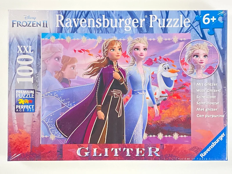 Educational games Strong Sisters Frozen II 100 Piece Glitter Disney Puzzle