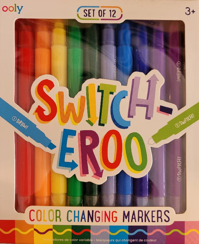 Educational games Switch-eroo Colour Changing Markers Set of 12