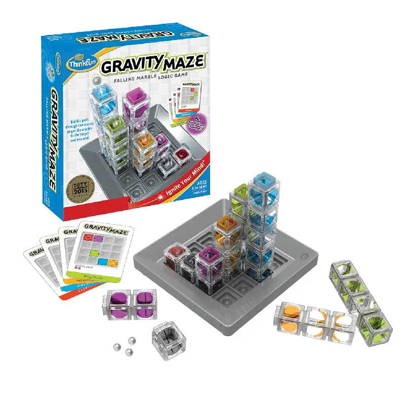 Fast-paced games ThinkFun Gravity Maze Falling Marble Logic Game