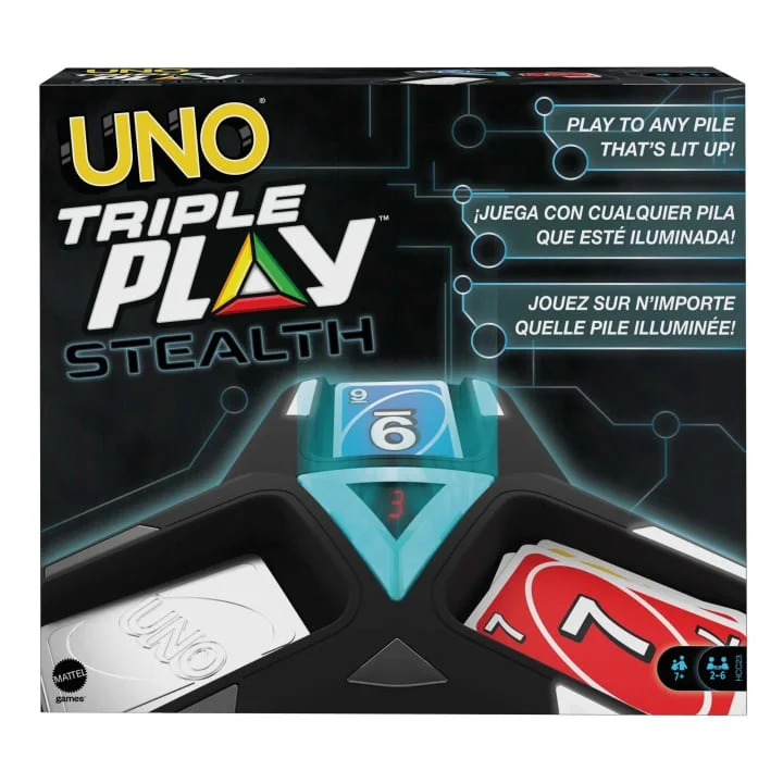 Fun gamesUNO TRIPLE PLAY STEALTH CARD GAME