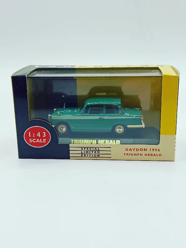 Durable toysVanguards 5004 Triumph Herald - Gaydon 1996 Limited Edition