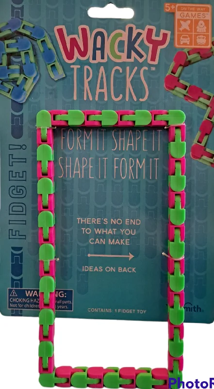 Engaging puzzlesWacky Tracks - Pink & Green