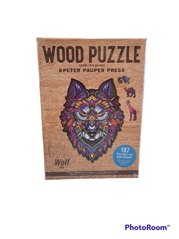 Casual games Wood Puzzle - Wolf